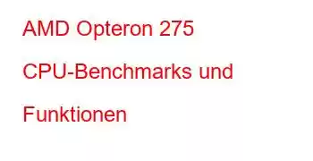 AMD Opteron 275 CPU-Benchmarks und Funktionen