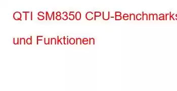 QTI SM8350 CPU-Benchmarks und Funktionen