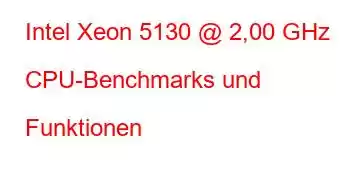 Intel Xeon 5130 @ 2,00 GHz CPU-Benchmarks und Funktionen