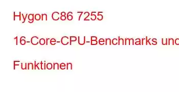 Hygon C86 7255 16-Core-CPU-Benchmarks und Funktionen