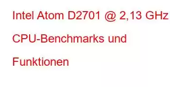 Intel Atom D2701 @ 2,13 GHz CPU-Benchmarks und Funktionen