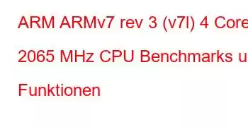 ARM ARMv7 rev 3 (v7l) 4 Core 2065 MHz CPU Benchmarks und Funktionen