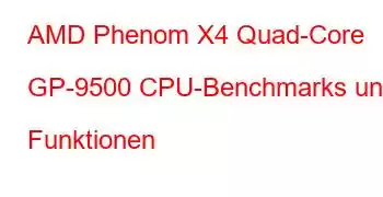 AMD Phenom X4 Quad-Core GP-9500 CPU-Benchmarks und Funktionen